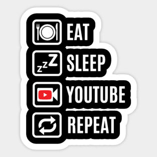 My daily life on youtube Sticker